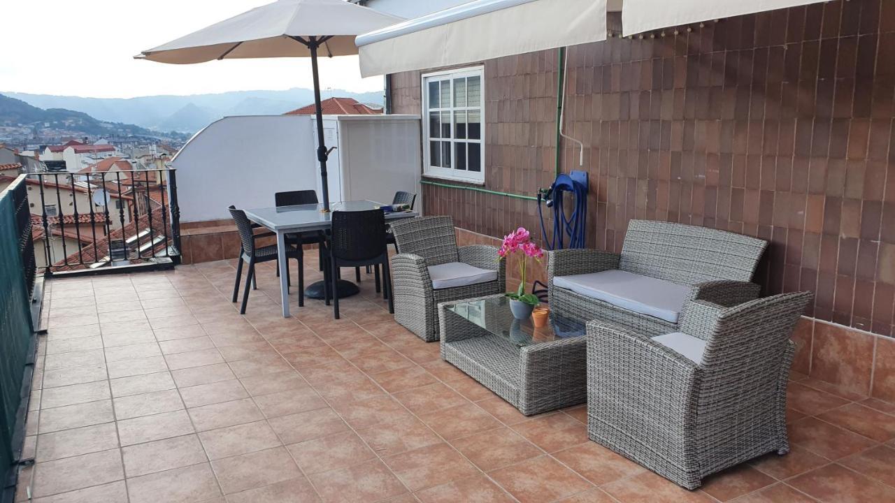 Apartamento Con Terraza En El Casco Historico Ourense Buitenkant foto